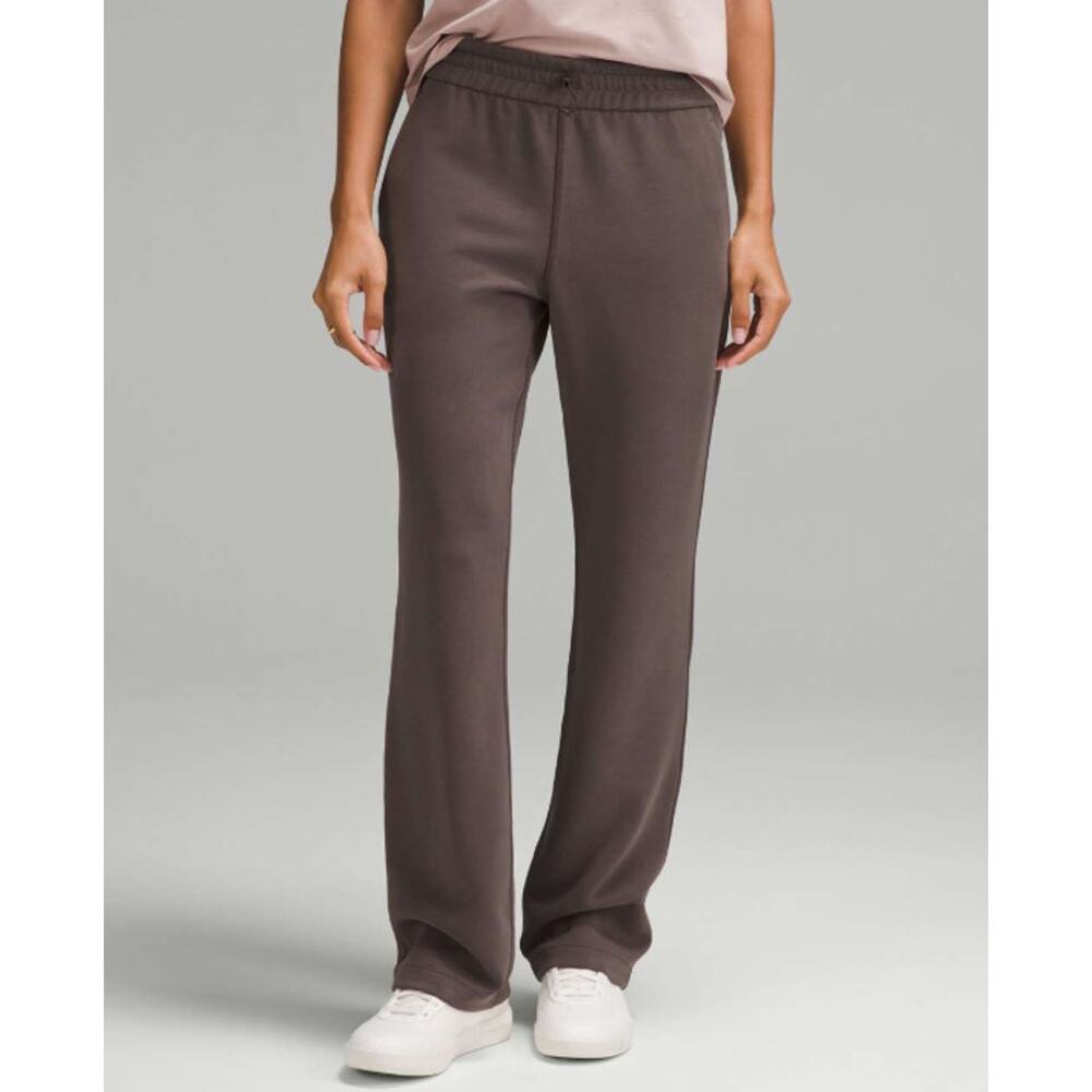 Lululemon Softstreme High Rise Pant 14 Brown Wide Leg Lounge Athleisure‎